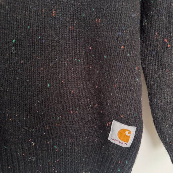 Carhartt WIP Pullover Anglistic Sweater - Speckled Black M - Excellent condition - Picture 3 of 5